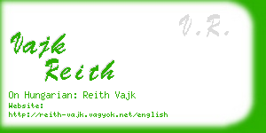 vajk reith business card